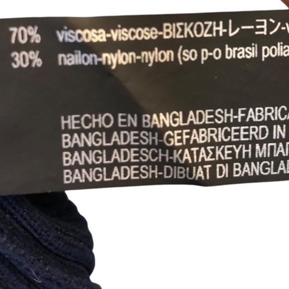 Zara Knit Navy Blue Stripe Sweater Top - Picture 4 of 7